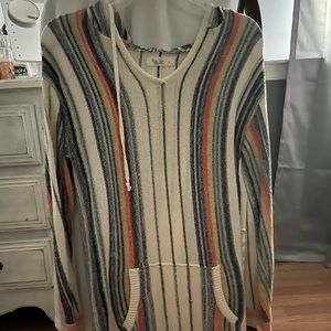 Long sleeve knit ron jon hoodie/sweater